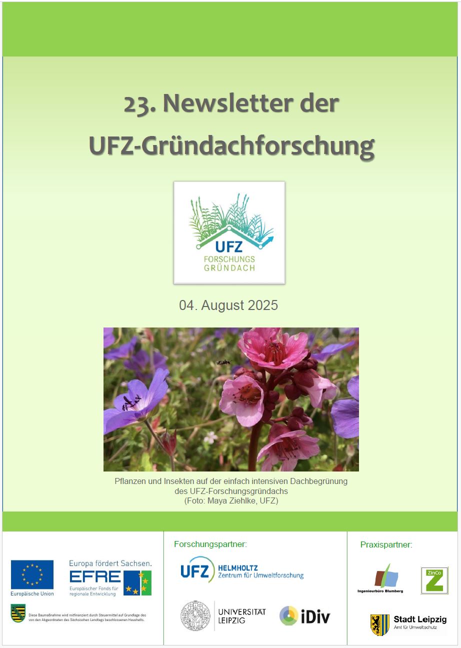 23. Newsletter der  UFZ-Gründachforschung
